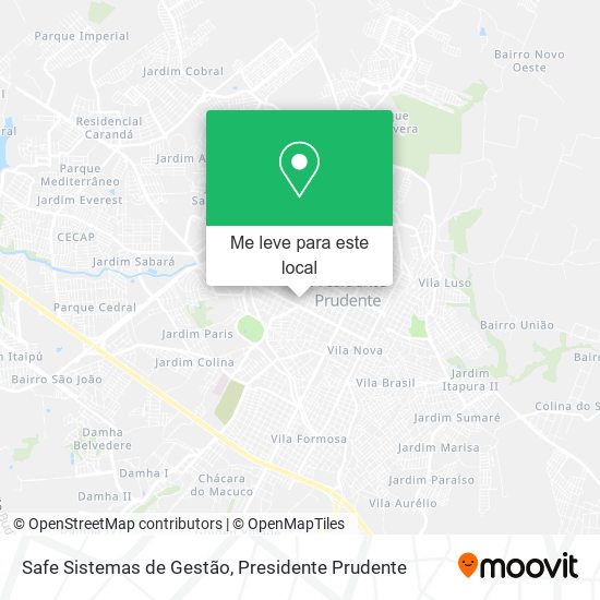 Safe Sistemas de Gestão mapa