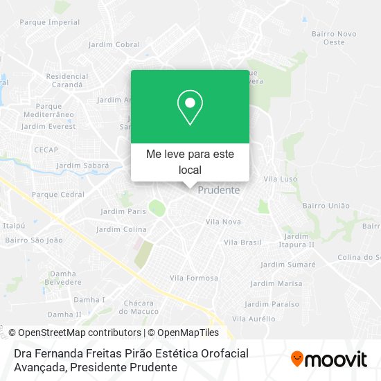 Dra Fernanda Freitas Pirão Estética Orofacial Avançada mapa
