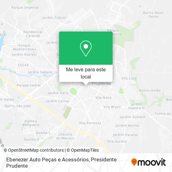 Ebenezer Auto Peças e Acessórios mapa