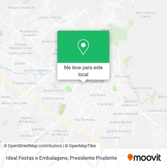 Ideal Festas e Embalagens mapa