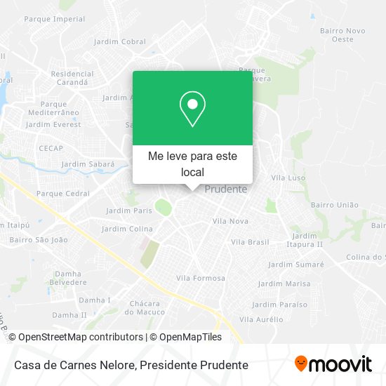 Casa de Carnes Nelore mapa