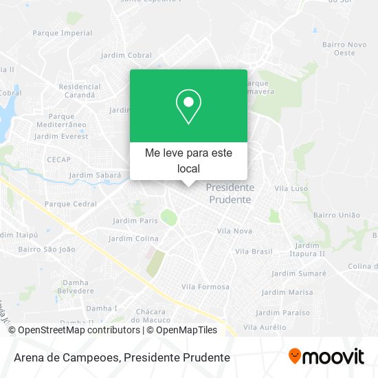 Arena de Campeoes mapa
