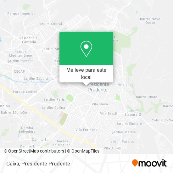 Caixa mapa