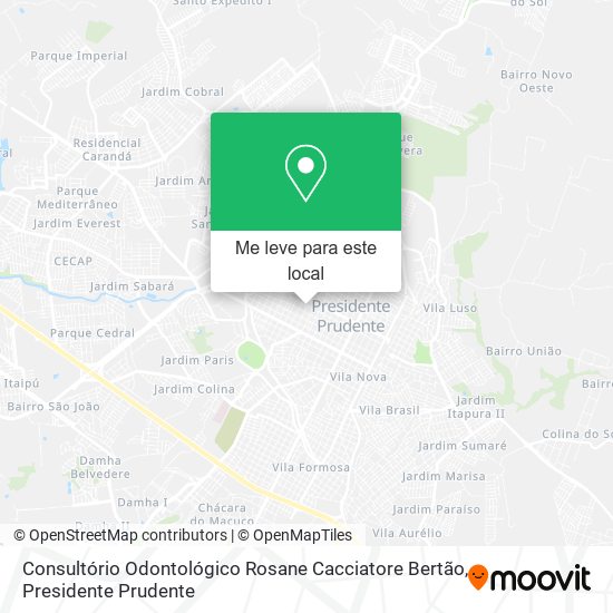 Consultório Odontológico Rosane Cacciatore Bertão mapa