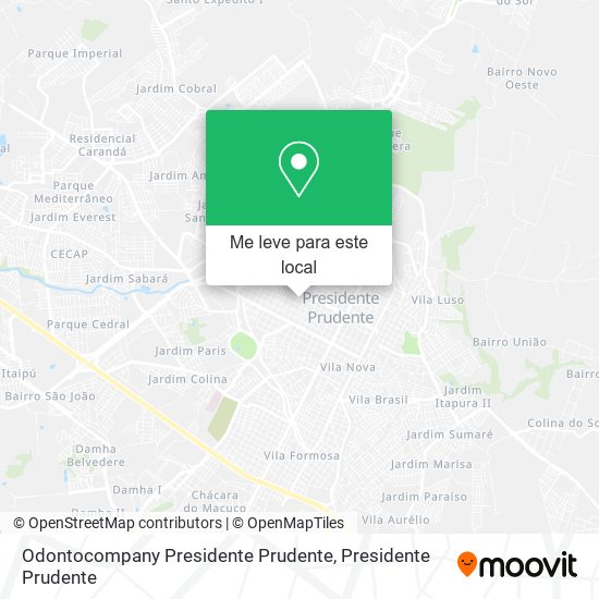 Odontocompany Presidente Prudente mapa