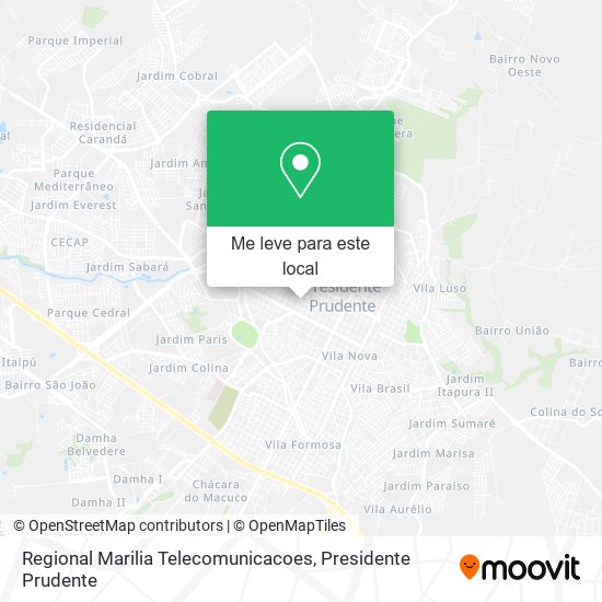Regional Marilia Telecomunicacoes mapa
