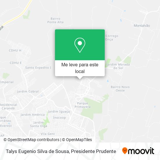 Talys Eugenio Silva de Sousa mapa