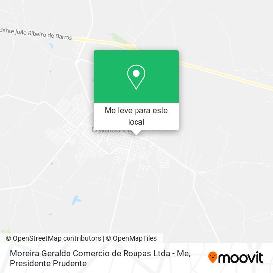Moreira Geraldo Comercio de Roupas Ltda - Me mapa