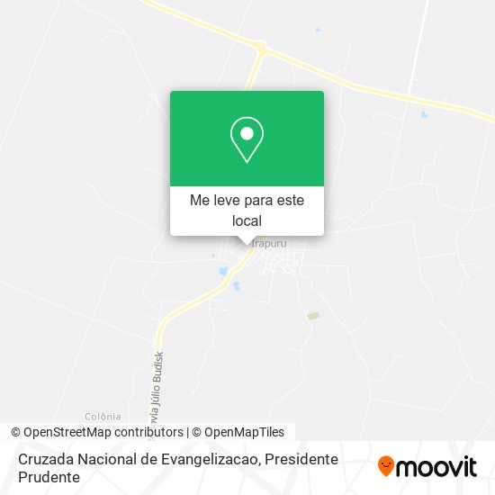 Cruzada Nacional de Evangelizacao mapa