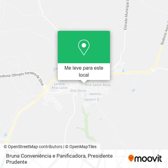 Bruna Conveniência e Panificadora mapa