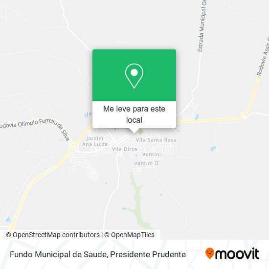 Fundo Municipal de Saude mapa