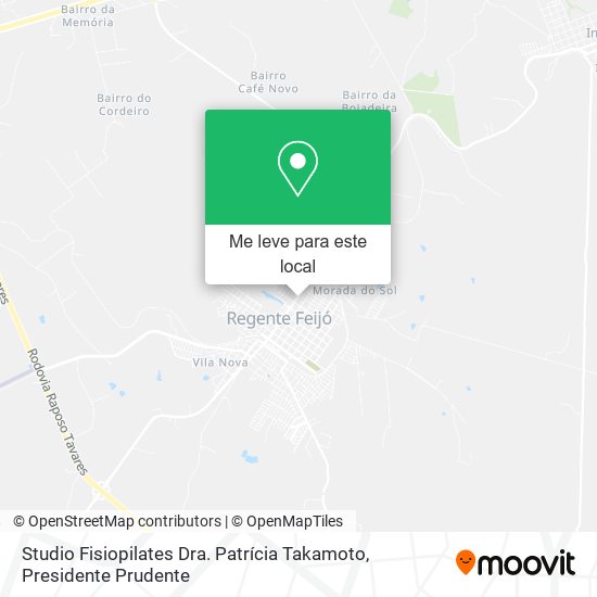 Studio Fisiopilates Dra. Patrícia Takamoto mapa