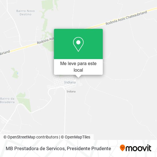 MB Prestadora de Servicos mapa