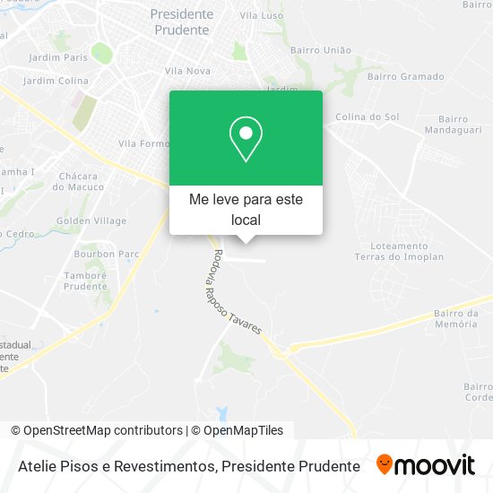 Atelie Pisos e Revestimentos mapa