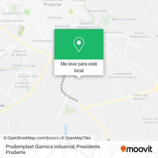 Prudemplast Química Industrial mapa