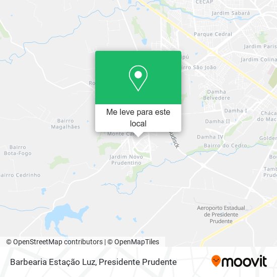 Barbearia Estação Luz mapa