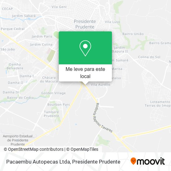 Pacaembu Autopecas Ltda mapa