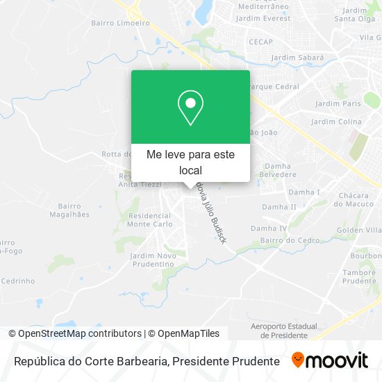 República do Corte Barbearia mapa