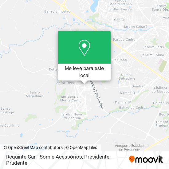 Requinte Car - Som e Acessórios mapa