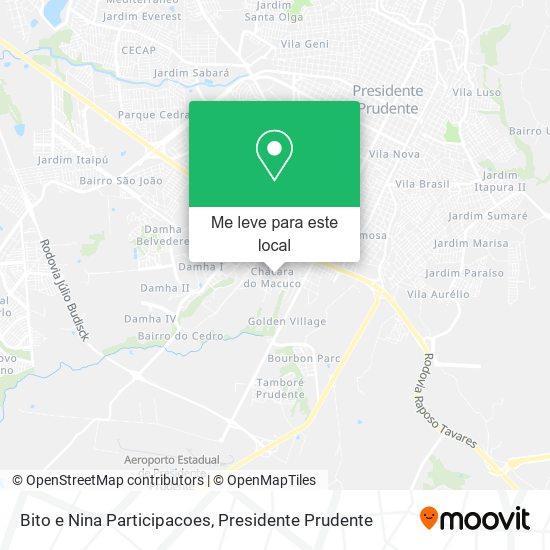 Bito e Nina Participacoes mapa