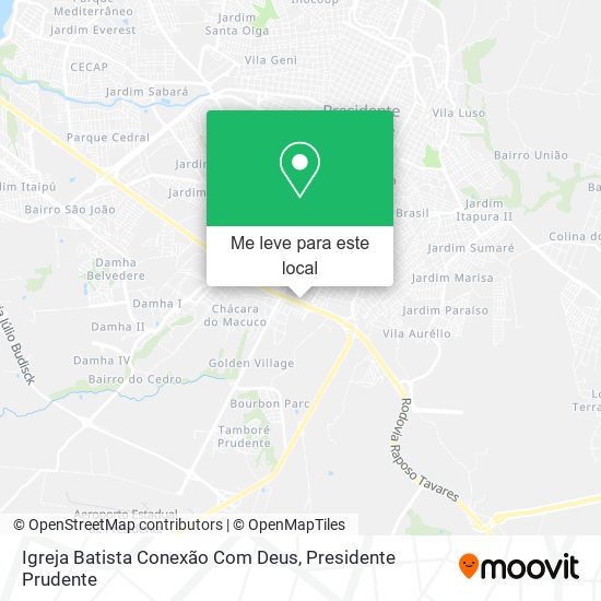 Igreja Batista Conexão Com Deus mapa