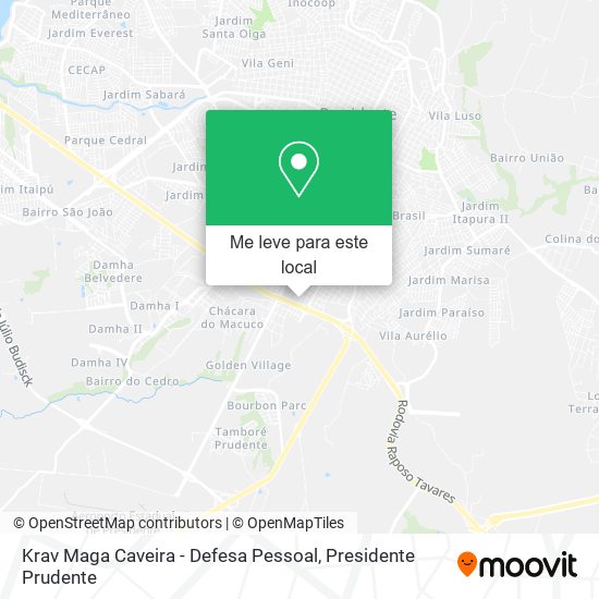 Krav Maga Caveira - Defesa Pessoal mapa