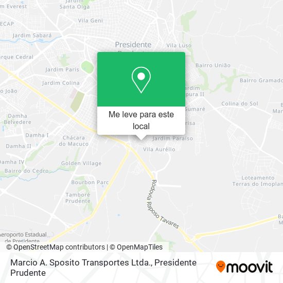 Marcio A. Sposito Transportes Ltda. mapa