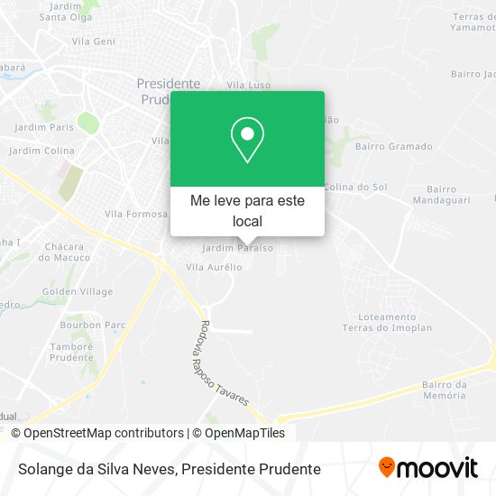 Solange da Silva Neves mapa
