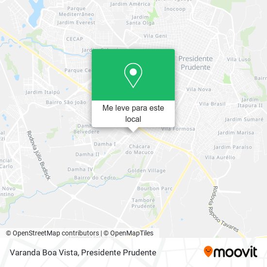 Varanda Boa Vista mapa
