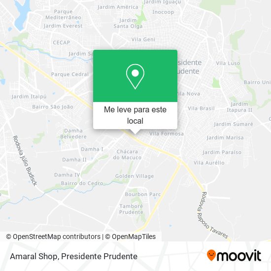 Amaral Shop mapa