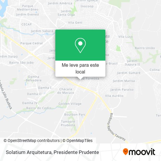 Solatium Arquitetura mapa