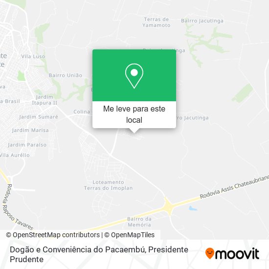 Dogão e Conveniência do Pacaembú mapa