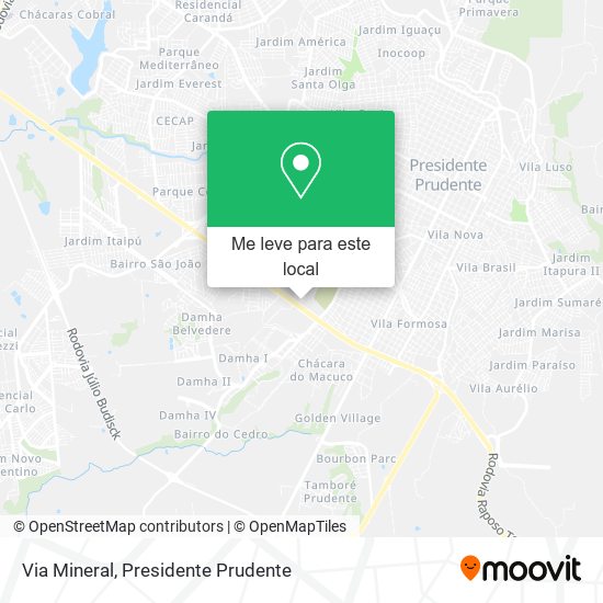 Via Mineral mapa