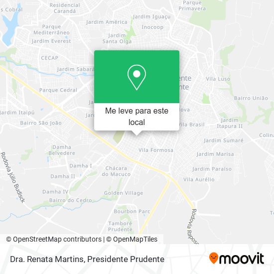 Dra. Renata Martins mapa