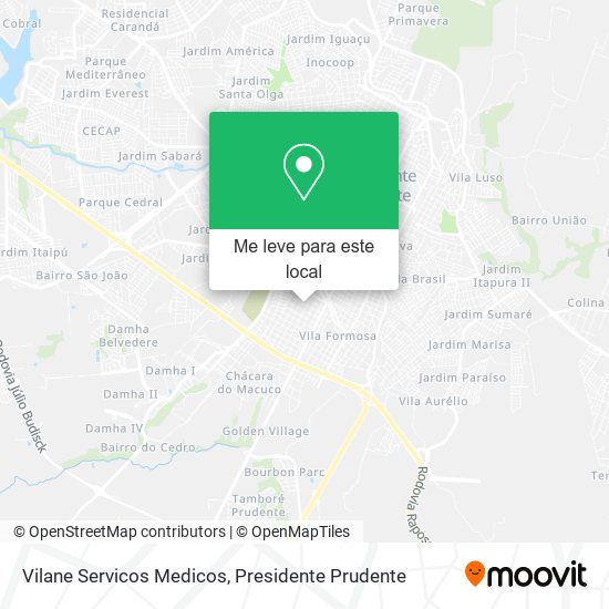 Vilane Servicos Medicos mapa