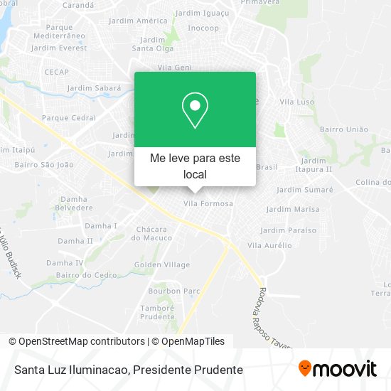Santa Luz Iluminacao mapa