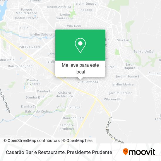 Casarão Bar e Restaurante mapa
