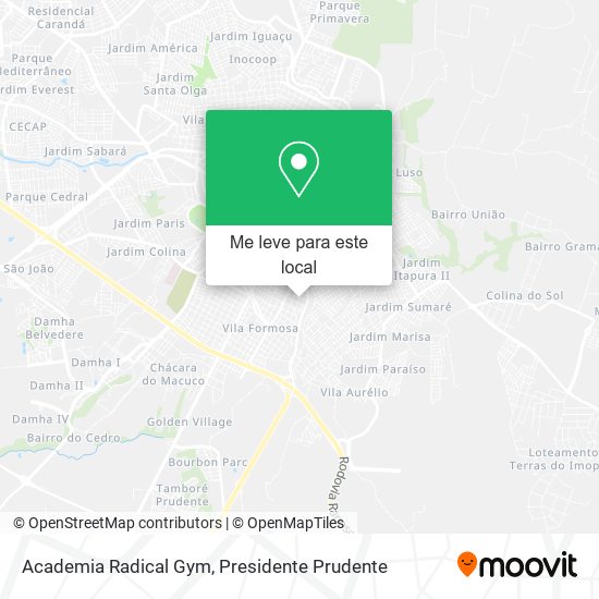 Academia Radical Gym mapa