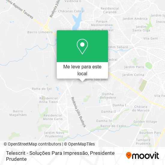 Telescrit - Soluções Para Impressão mapa