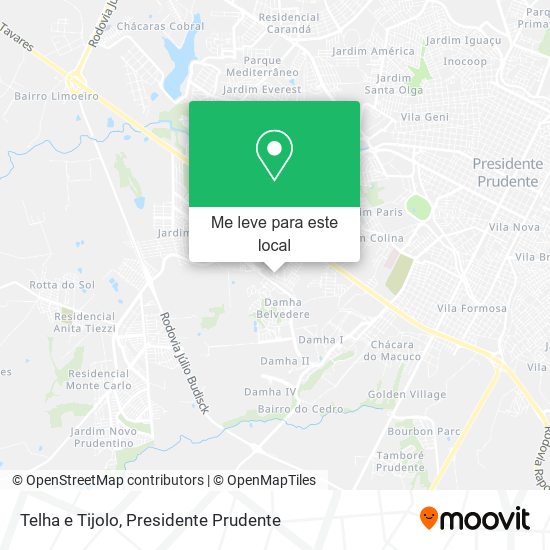 Telha e Tijolo mapa