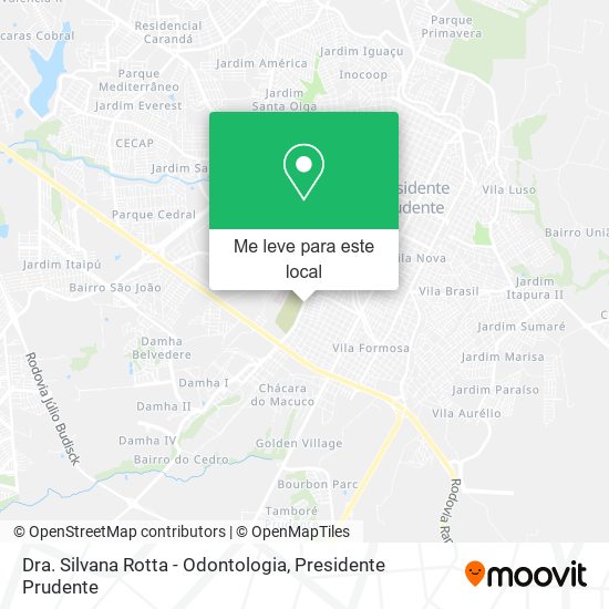 Dra. Silvana Rotta - Odontologia mapa