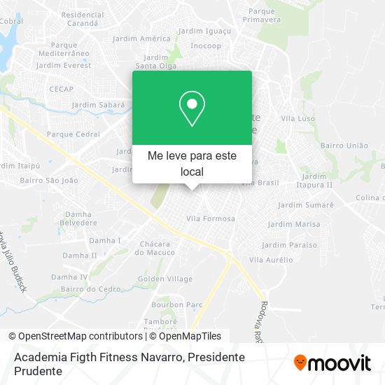 Academia Figth Fitness Navarro mapa