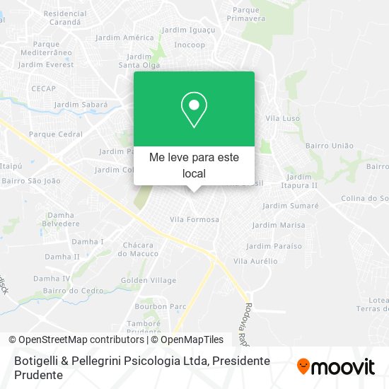 Botigelli & Pellegrini Psicologia Ltda mapa