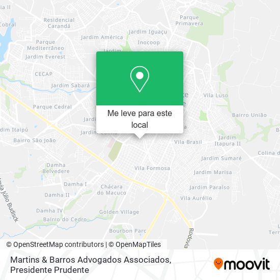 Martins & Barros Advogados Associados mapa