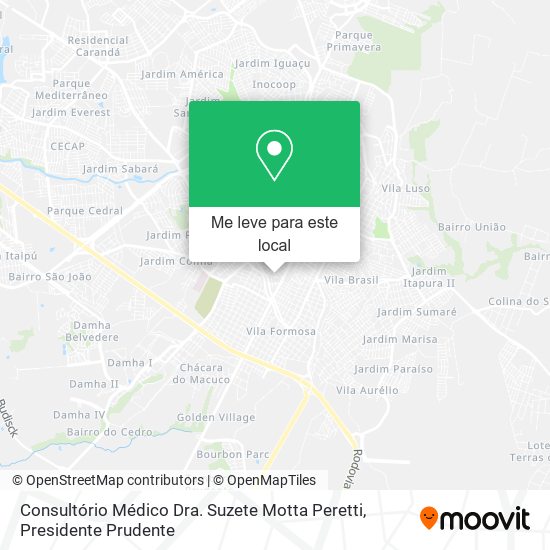 Consultório Médico Dra. Suzete Motta Peretti mapa