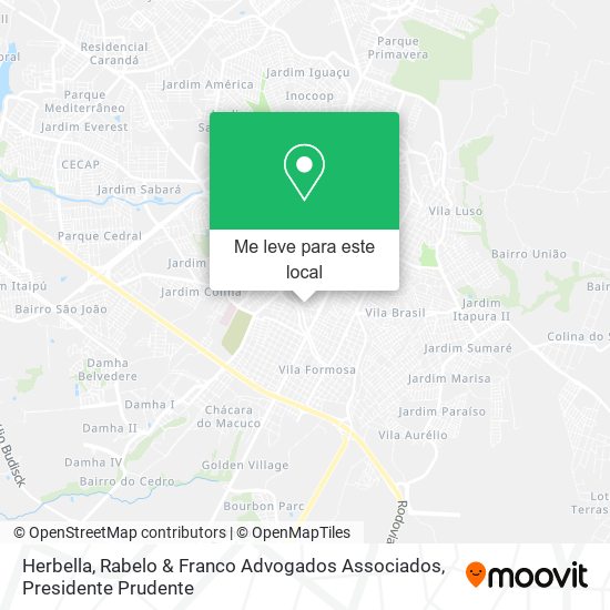 Herbella, Rabelo & Franco Advogados Associados mapa