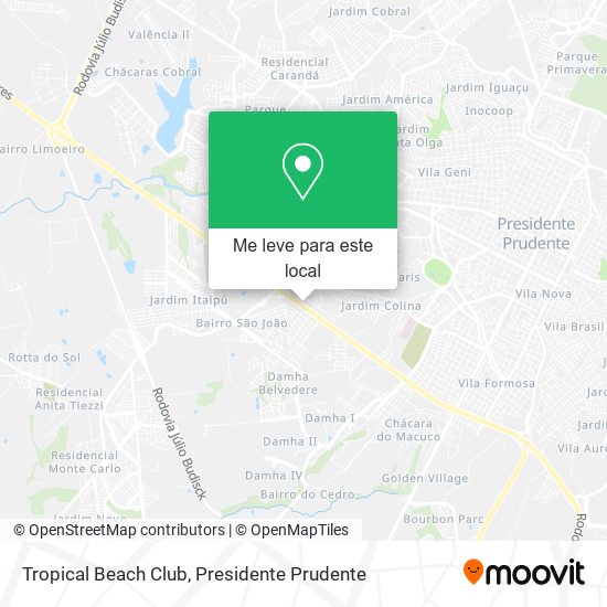 Tropical Beach Club mapa