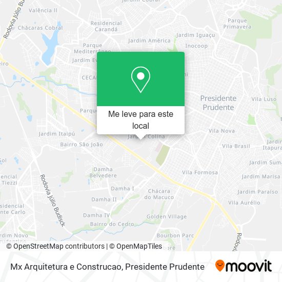 Mx Arquitetura e Construcao mapa