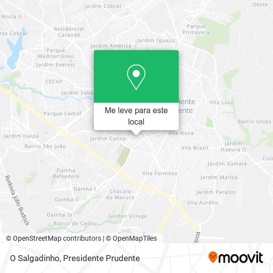 O Salgadinho mapa