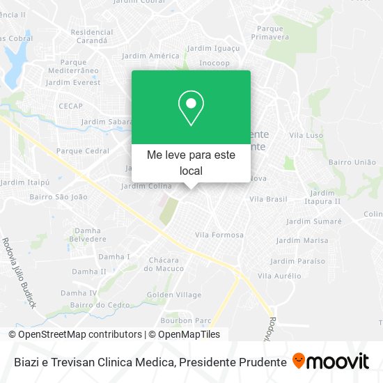 Biazi e Trevisan Clinica Medica mapa